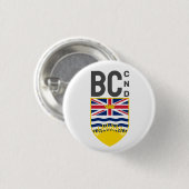 ブリティッシュコロンビアのコート – CND 缶バッジ (正面&裏面)