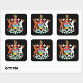 ブリティッシュコロンビアの紋章 スクエアシール (シート)