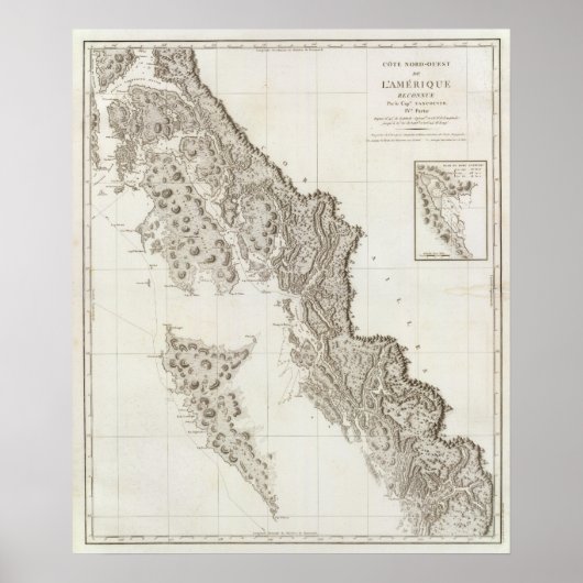 ブリティッシュコロンビアアラスカ ポスター (正面)