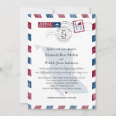 ブリティッシュコロンビアエアメール結婚式招待状 招待状 (正面)