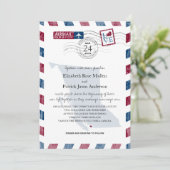 ブリティッシュコロンビアエアメール結婚式招待状 招待状 (スタンド正面)