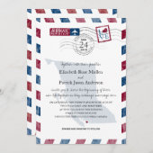 ブリティッシュコロンビアエアメール結婚式招待状 招待状 (正面/裏面)