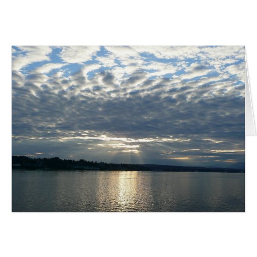 ブリティッシュコロンビアカナディアンシースケープの夕日 (正面横)