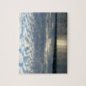 ブリティッシュコロンビアカナディアンシースケープの夕日 ジグソーパズル (縦)