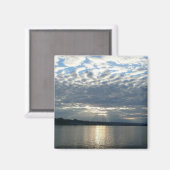 ブリティッシュコロンビアカナディアンシースケープの夕日 マグネット (正面/裏面)