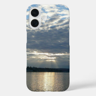 ブリティッシュコロンビアカナディアンシースケープの夕日 iPhone 16ケース