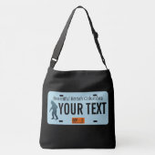 ブリティッシュコロンビアサスカッチライセンスプレート クロスボディバッグ (裏面)