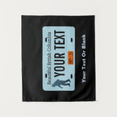 ブリティッシュコロンビアサスカッチライセンスプレート タペストリー (正面)