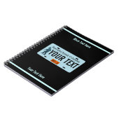 ブリティッシュコロンビアサスカッチライセンスプレート ノートブック (左側)