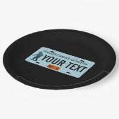 ブリティッシュコロンビアサスカッチライセンスプレート ペーパープレート (アングル)