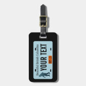 ブリティッシュコロンビアサスカッチライセンスプレート ラゲッジタグ (正面縦)