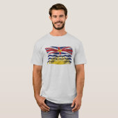 ブリティッシュコロンビア州の旗のTシャツ Tシャツ (正面フル)
