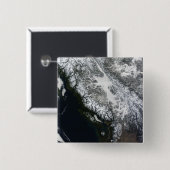 ブリティッシュコロンビア州の霧と雪 缶バッジ (正面&裏面)