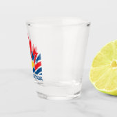 ブリティッシュコロンビア州旗カナダヴィンテージ土産 ショットグラス (右)