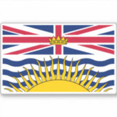 ブリティッシュコロンビア州旗 シール (正面)