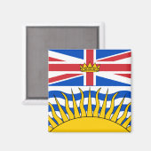 ブリティッシュコロンビア州旗 マグネット (正面/裏面)