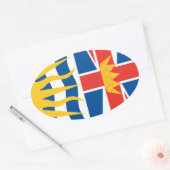 ブリティッシュコロンビア 楕円形シール (封筒)