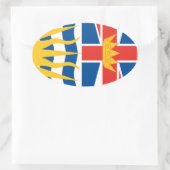 ブリティッシュコロンビア 楕円形シール (バッグ)