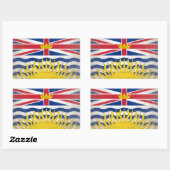 ブリティッシュコロンビア 長方形シール (シート)