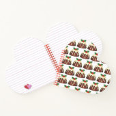 ブリティッシュシュガープラムプディングクリスマスホリデーホリー ノートブック (内部)