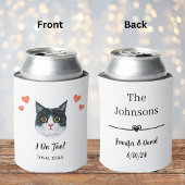 ブリティッシュショートヘアの猫の結婚式 缶クーラー 引き出物