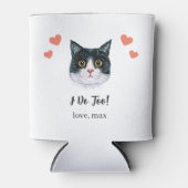 ブリティッシュショートヘアの猫の結婚式 缶クーラー 引き出物 (正面)