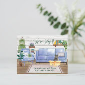 ブリティッシュショートヘアキャットコージーニューホームアドレス  案内ポストカード (スタンド正面)