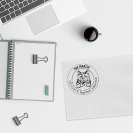 ブリティッシュショートヘアキャット差出人住所 ラバースタンプ