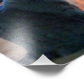 ブリティッシュショートヘア子猫暖炉 フォトプリント            (角)