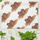 ブリティッシュスティッキートフィープディングイングランドグルメタオル キッチンタオル (折り畳み)