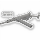 ブリティッシュステンMKIIサブマシンガン シール (正面)