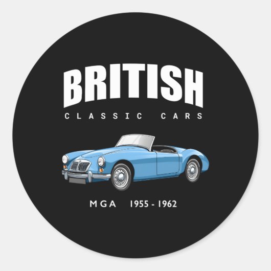 ブリティッシュスポーツカーMg Mga ラウンドシール (正面)
