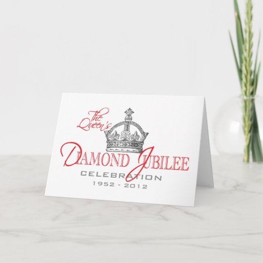 ブリティッシュダイヤモンドジュビリー王室の – お土産 カード (正面)