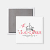 ブリティッシュダイヤモンドジュビリー王室の – お土産 マグネット (正面/裏面)