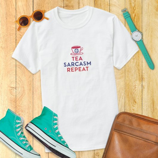 ブリティッシュティーカップおもしろいロンドンイングランドお土産 Tシャツ