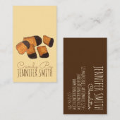 ブリティッシュハニカムスポンジチンダトフィーキャンディスウィート 名刺 (正面/裏面)