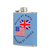 ブリティッシュバイ誕生アメリカバイチョイスフラッグ フラスク (左)
