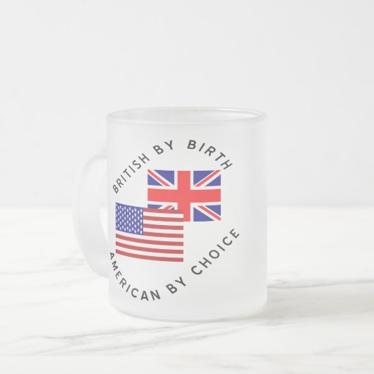 ブリティッシュバイ誕生アメリカンバイチョイス フロストグラスマグカップ (正面左)