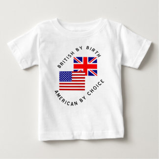 ブリティッシュバイ誕生アメリカンバイチョイス ベビーTシャツ