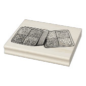 ブリティッシュバットンベルグマルジパンスポンジケーキベーカリー ラバースタンプ (スタンプ)