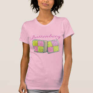 ブリティッシュバットンベルグマルジパンスポンジケーキベーカリー Tシャツ