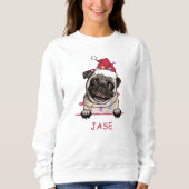 ブリティッシュパーソナライズされたブルドッグ愛人 スウェットシャツ (正面)