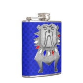 ブリティッシュパーソナライズされたブルドッグ フラスク (右)