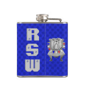 ブリティッシュパーソナライズされたブルドッグ フラスク (裏面)