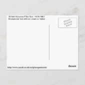 ブリティッシュビクトリアンピラーボックス ポストカード (裏面)