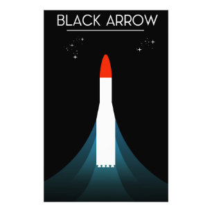 ブリティッシュブラックアローロケット宇宙アート フォトプリント