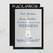 ブリティッシュブラックアローロケット宇宙アート 招待状 (正面/裏面)