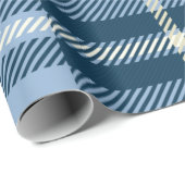 ブリティッシュブルータータンチェッククリスマス ラッピングペーパー (ロールコーナー)