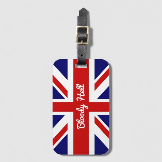ブリティッシュユーモア血ヘーおもしろい引用文 ラゲッジタグ (正面縦)