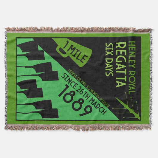 ブリティッシュリバーテムズレガッタピクニック スローブランケット (正面)